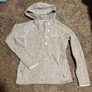 North Face gray heathered sweatshirt